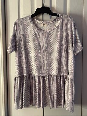 Snake print Entro babydoll top